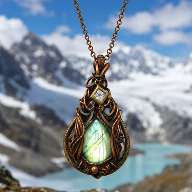 Labradorite Hand-wrapped Pendant Necklace