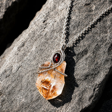 Earth Connection Crystal Pendant Necklace