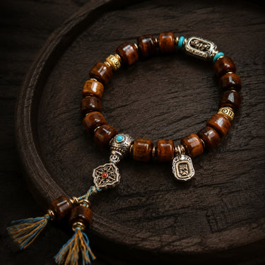 Tibetan Yak Bone Bonemulti-treasure Bracelet