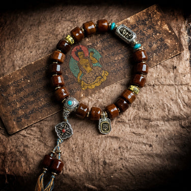 Tibetan Yak Bone Bonemulti-treasure Bracelet